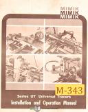 Mimik-Mimik Series UT, Universal Tracers, Instalaltion and Operations Manual 1966-UT-01